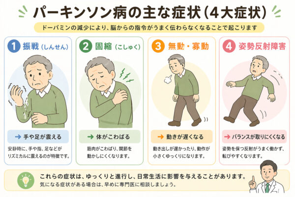 パーキンソン病の四大症状