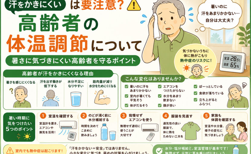 高齢者の体温調整について