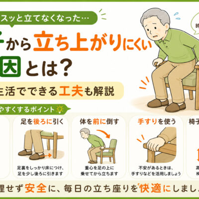 立ち上がりにくい原因とは？