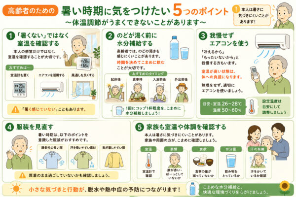暑い時に気を付けたい
