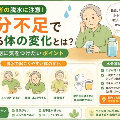 水分不足で起こる体の変化