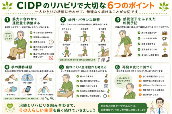CIDPのリハビリで必要なポイント