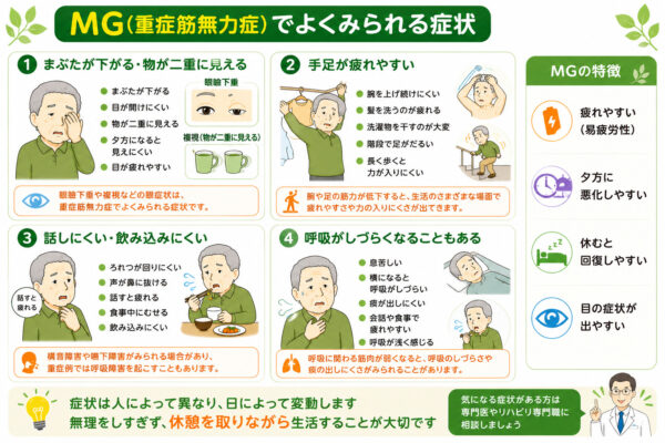 MGでみられる症状