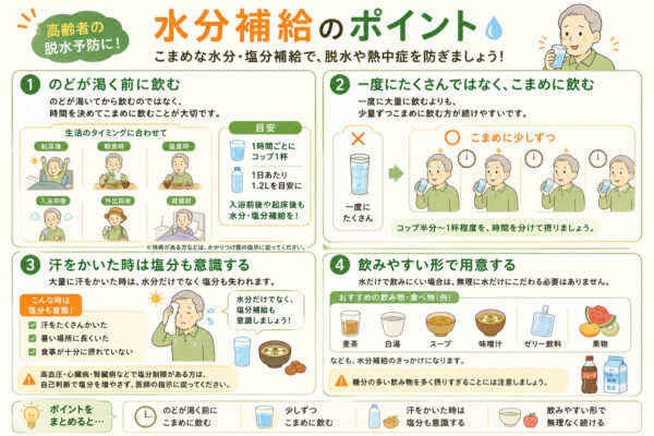 水分補給のポイント