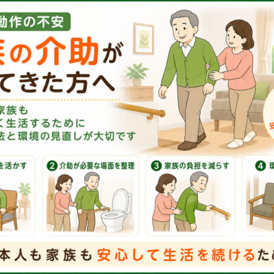 家族の介助が増えてきた人へ